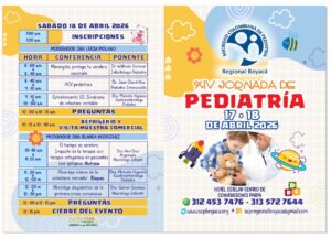 Programa del día sábado 18 de abril de las Jornadas de Pediatria 2026