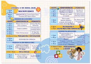Programa del día viernes 17 de abril de las Jornadas de Pediatria 2026